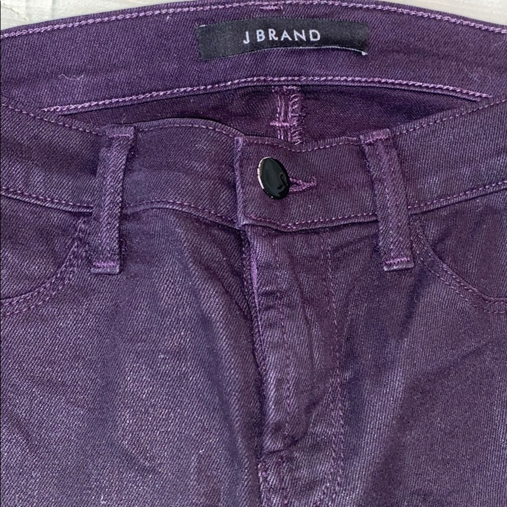 J Brand Purple Leather Jeans
